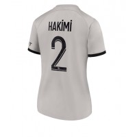 Paris Saint-Germain Achraf Hakimi #2 Fotballklær Bortedrakt Dame 2022-23 Kortermet
